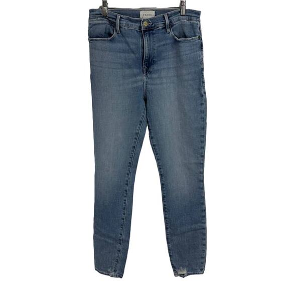 Frame Le High Skinny Jeans size 31 Light Wash - Picture 1 of 10